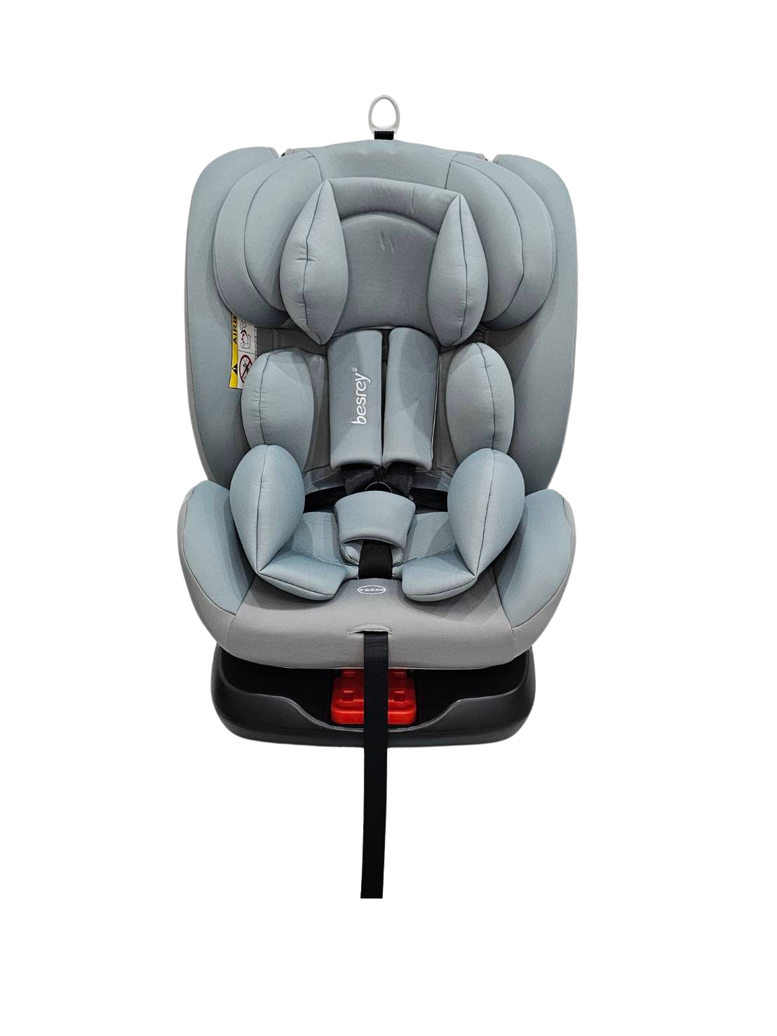 Besrey child safety seat Grey, for 0-4-12 years old, can be installed with isofix hard interface