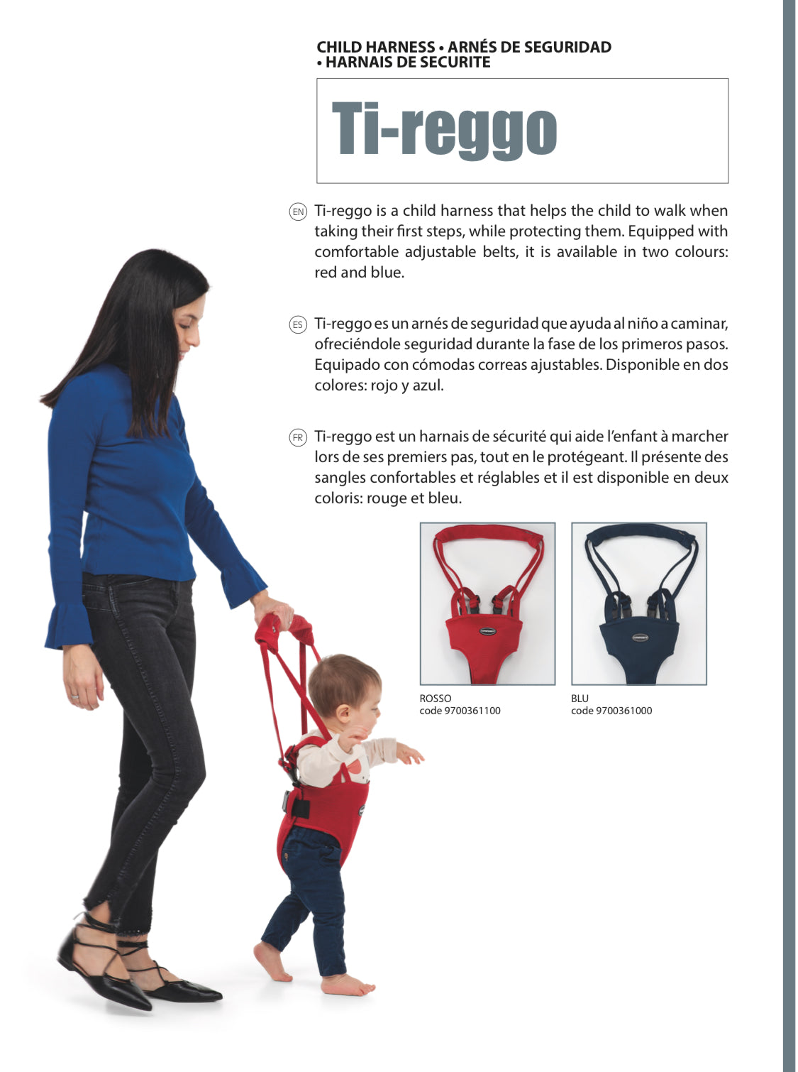 Ti-reggo Walker Harness Blue