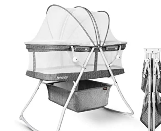 Besrey Baby Bassinets, 3 in 1 Portable Bassinet