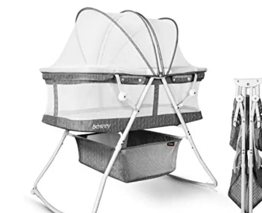 Besrey Baby Bassinets, 3 in 1 Portable Bassinet